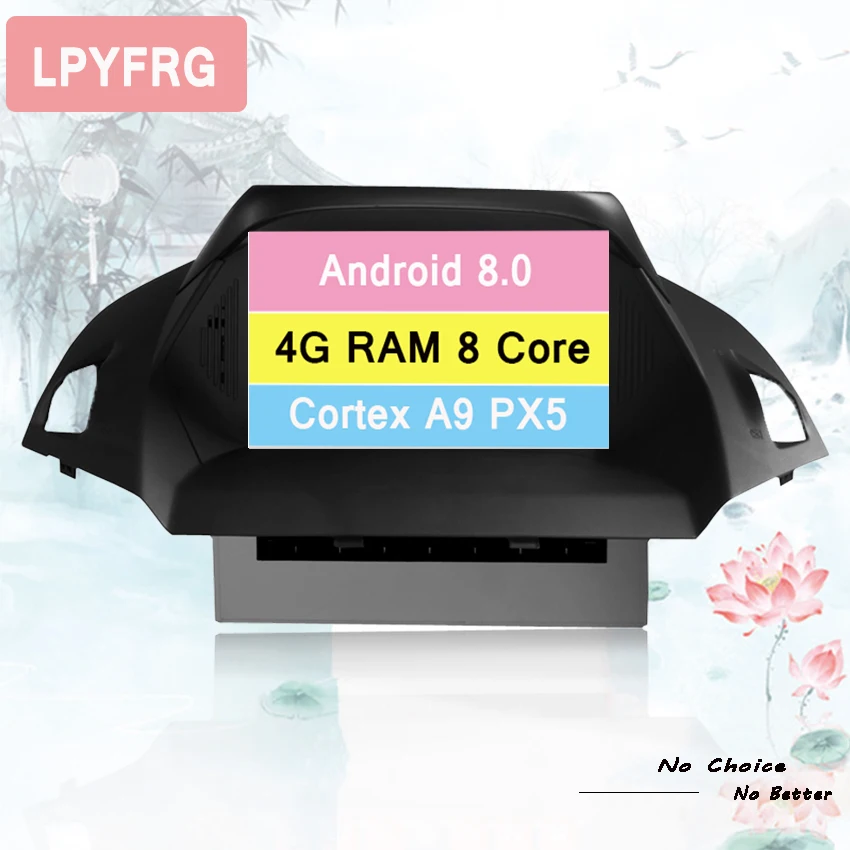 Best Octa Core Android 9.0 Car DVD Player GPS Glonass Navigation Multimedia for Ford Kuga C Max 2013+ Auto Radio Audio Video Stereo 1