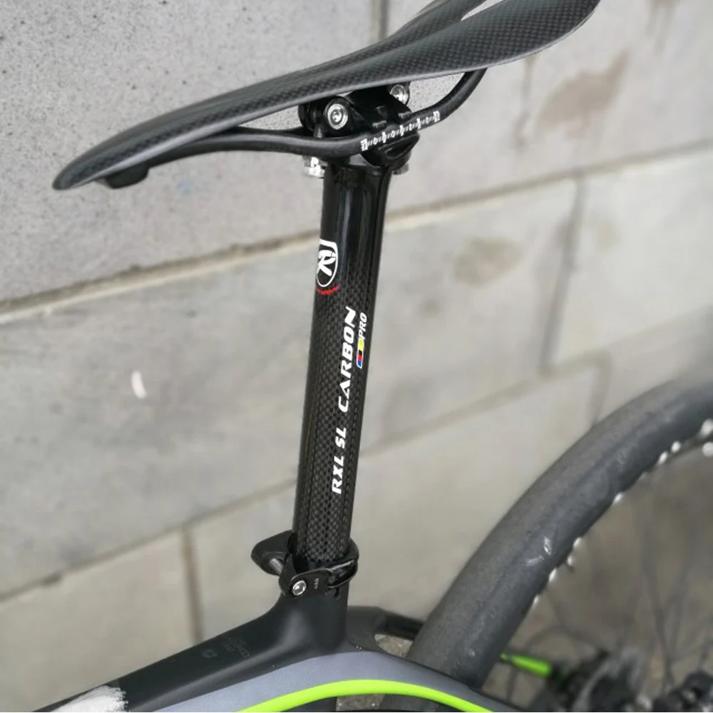 RXL SL BicycleSeat Post Carbon MTB  27.230.831.6mm 3K Glossy 350400mm Black Ultralight Full Carbon Fibre Bike Seatpost 25.4 2