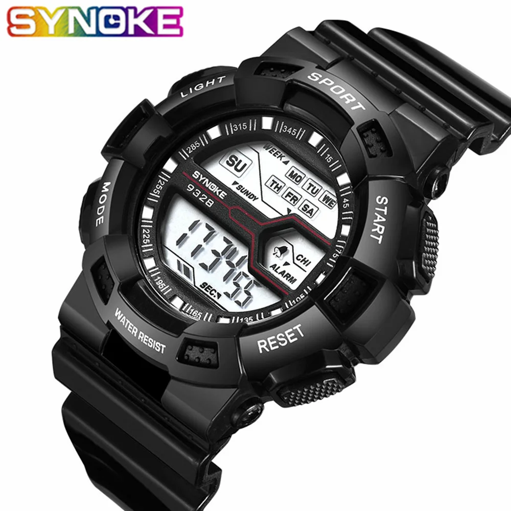 SYNOKE Montre для мальчиков студенческие Роскошные брендовые водонепроницаемые