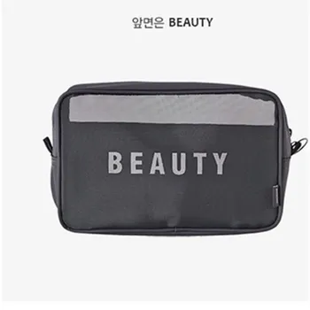 

Storage Bag Korea Travel Nylon Mesh Breathable Digital Multi-function Makeup Size Portable Ladies Transpare Storage Cosmetic 60X