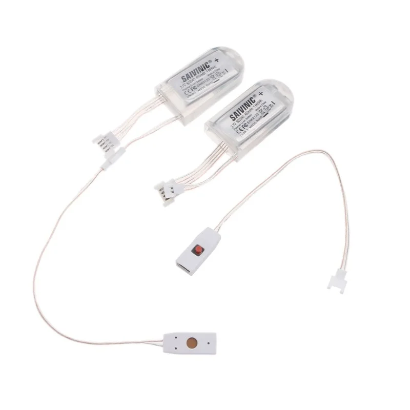 1 пара Водонепроницаемый USB Обувь со светодиодной подсветкой полосы света 0.63mx2 RGB