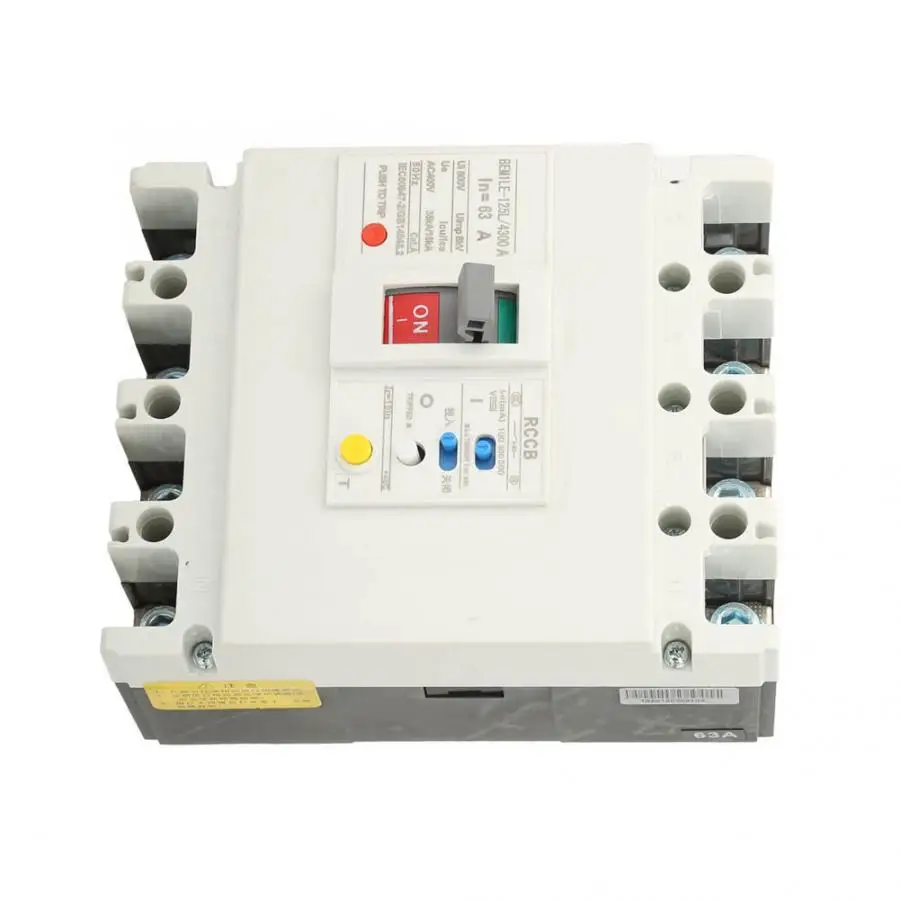 3 P+ N выключатель остаточного тока RCCB Выключатель воздуха 800 в 63A/80A/125A