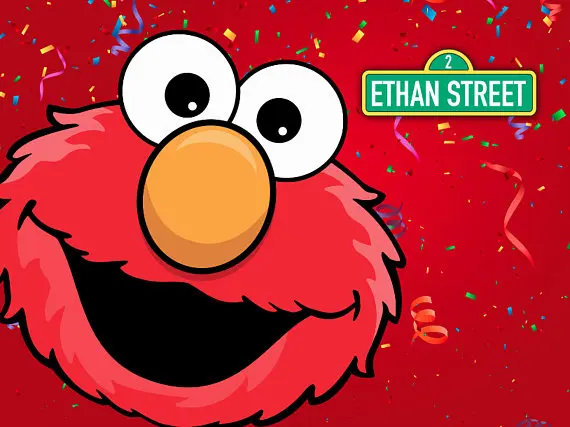 YH030 виниловые красные фоны Elmo для первого дня рождения пользовательский фон
