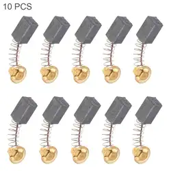 10 шт! Мини-черные карбоновые щетки с 20 мм пружинным и медным сердечником для электрического сверла электрическая мельница