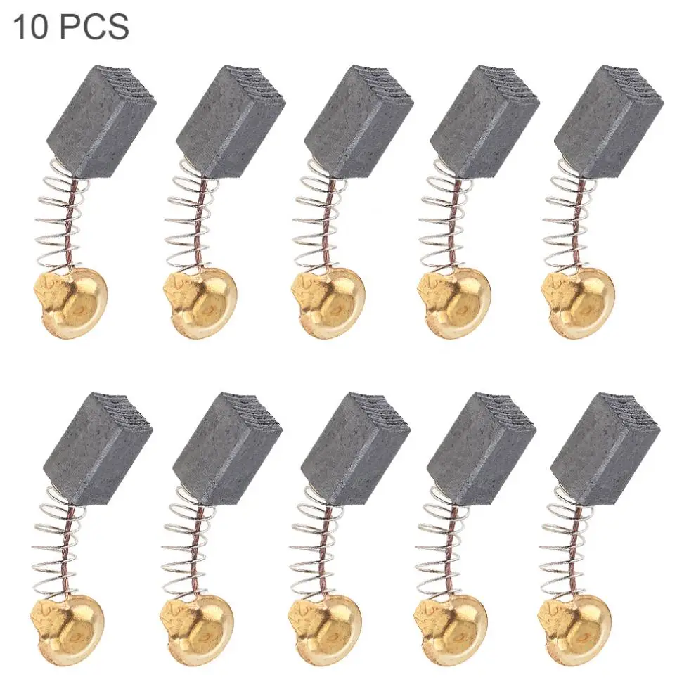 

10pcs/lot Mini Black Carbon Brushes with 20mm Spring and Copper Core for Electric Drill Electric Mill Machine