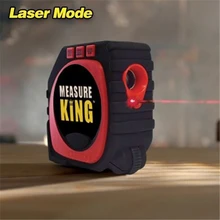 3-em-1 meça a fita digital do rei com a ferramenta de medição profissional do alto impacto da fita da medida do laser do modo do cabo do rolo