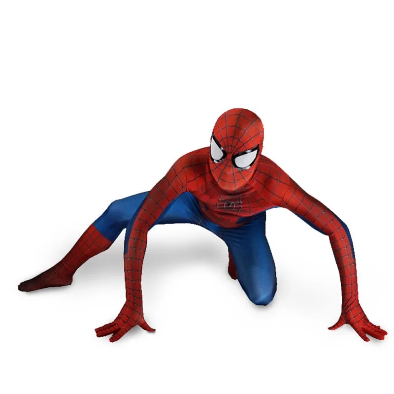 

red black spandex halloween the amazing costume spider man cosplay suit for kids suits mask adult children fantasia spiderman