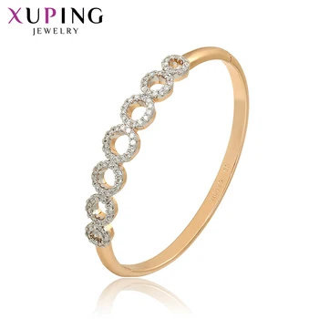 

Xuping Fashion Luxury Bangle New Arrival High Quality Jewelry Popular Design Bangle Thanksgiving Gifts 52174