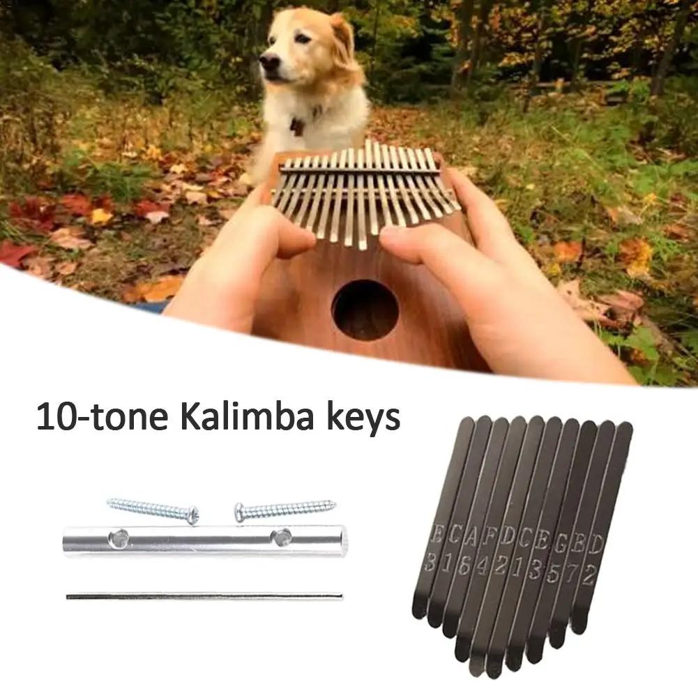 

10-key Thumb Piano Keys Kalimba Accessories Manganese Piano Key Lettering Replacement Parts
