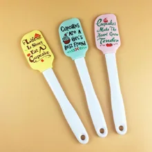 Силиконовый крем масло торт шпатель случайный цвет скребок для смешивания теста кисточка, мешалка для масла щетки для выпечки Кухонные инструменты для выпечки