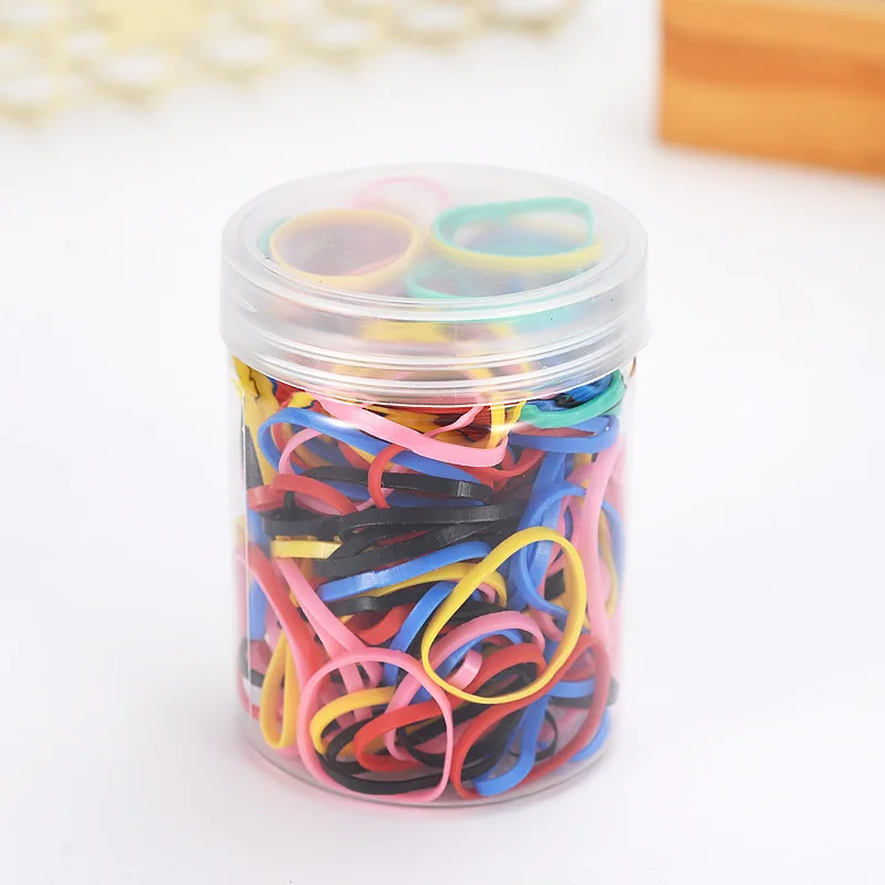 100 Детские резинки для волос из ТПУ эластичные девочек аксессуары