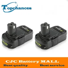 2PCS 18V 2500mAh Li Ion Rechargeable Battery For Ryobi RB18L25 One Plus for power tools replace