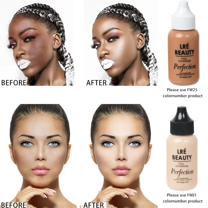 

Soft Matte Light Cream Long Lasting Liquid Face Foundation Makeup Coverage Temperature Change Liquid Foundation Maquiagem TSLM1