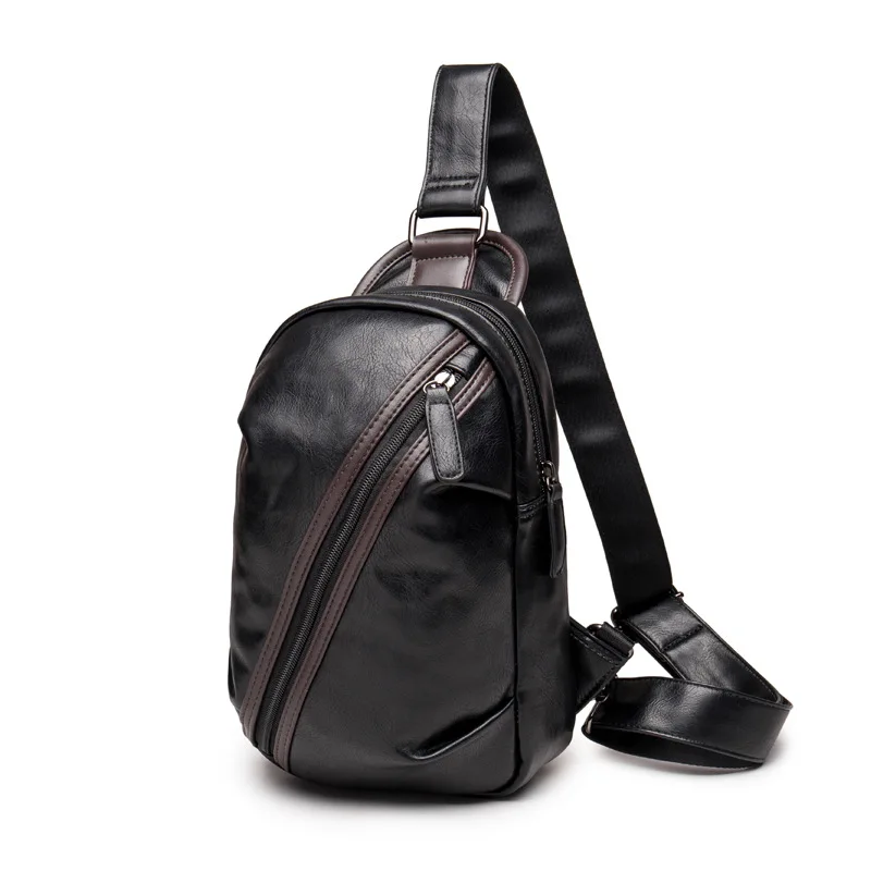 Luxury Men's Chest Bag Leather Shoulder Bags Crossbody Bags Chest Pack Messenger Bagsmens chest