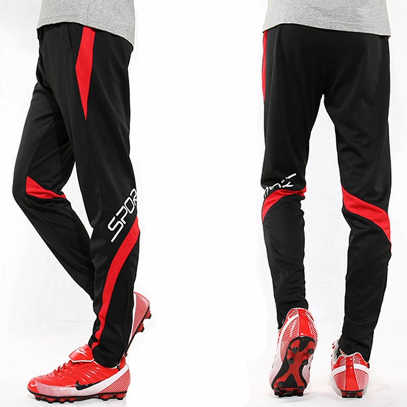 Football pants Boys Men Soccer Training Trousers Kids Slim Football Jogging Pants Workout Gym Fitness Running Sport Pants Zipper running pants soccer pants men jogger pants