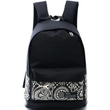 hot sell Korean Printing Women’s Canvas Backpack Printed School bag for Girl Travel Mochila school backpack Rucksack