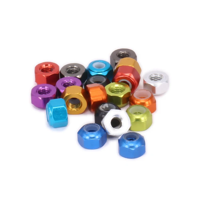 Best Price alloy wheel lock nut M3 for rc hobby model car 1/10 Himoto big foot monster truck E10MTL E10MT E10BP