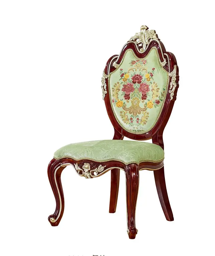 Hot selling olid wood dinning table set with 6 chairs