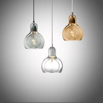 

Modern brief glass bulb shape E27 bulb pendant lighting fixture loft creative home deco living room pendant lamp
