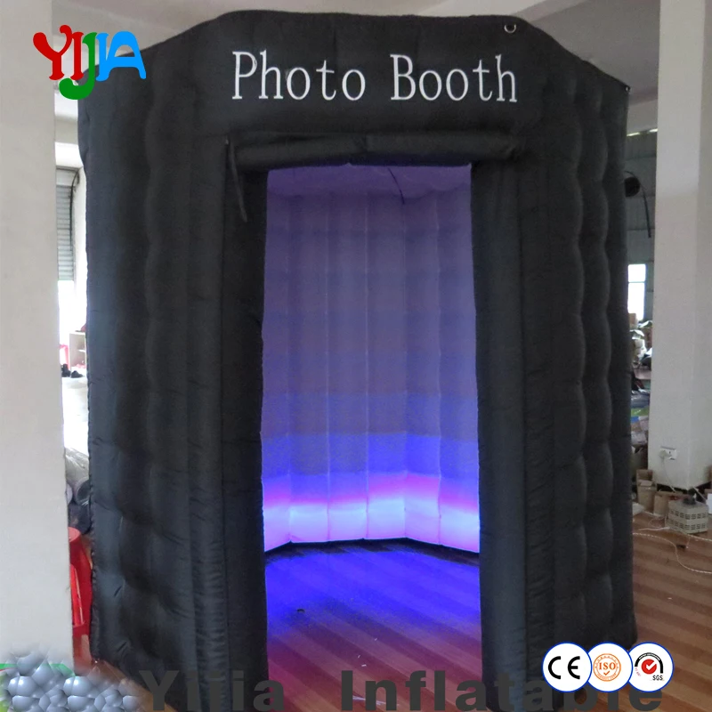 

Octagon Inflatable Photo Booth with LED strips At Top And Bottom With High Quality Nice Price Use Wedding free shipping by DHL