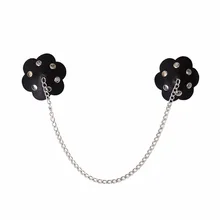 Пикантные Для женщин Соски чехол из искусственной кожи пирожки панк силиконовые Силиконовые наклейки для груди Многоразовые Соски Наклейки бюстгальтер Интимные аксессуары