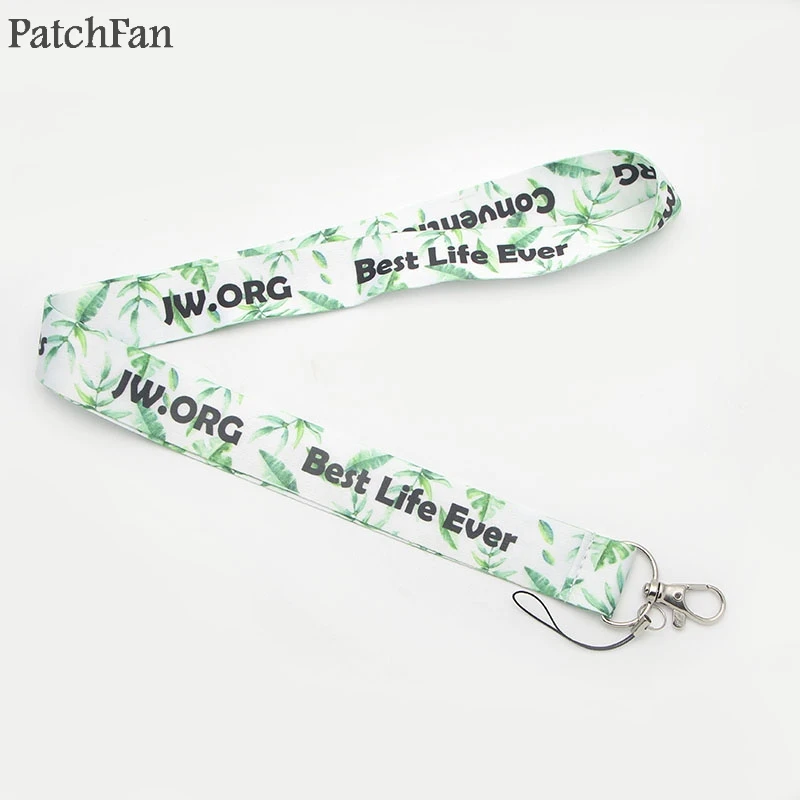 

A0284 Patchfan JW.ORG Best Life Ever Lanyard for Key Phones USB Flash Drives Keys Keychains ID Name Tag Badge Holders
