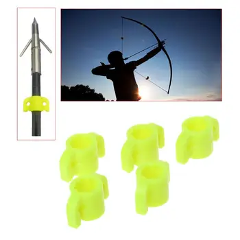 

OOTDTY 5pcs Archery Slider Bow Fishing 8mm Diameter Arrow Safety Slide Shooting Hunting Archery Slider