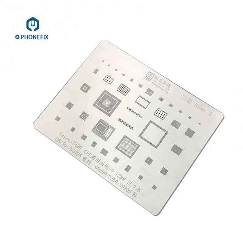 N9100 Mobile Phone Rework Repair BGA Reballing Stencils Repair Kits Deluxe Cell Phone Repair Tool Kits Compatible with Samsung Galaxy Note 4 N9100 Mobile Phone Rework Repair BGA Reballing Stencils Repair Kits Deluxe Cell Phone Repair Tool Kits Compatible with Samsung Galaxy Note 4