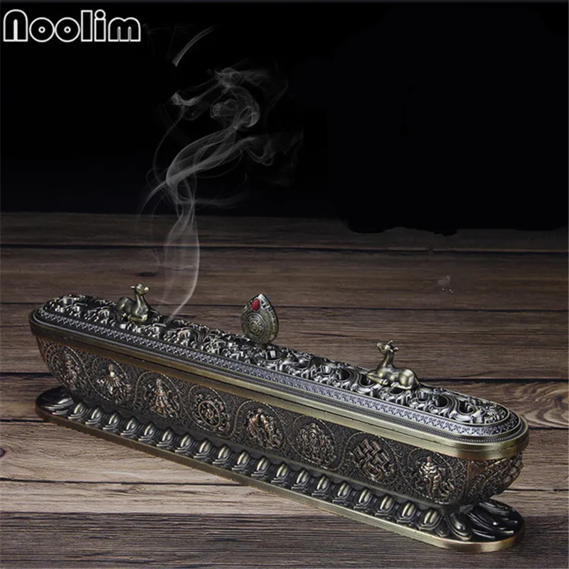 

Copper Incense Stick Burner Antique Handmade Holder Zen Buddhist Tea House Home Office Decoration Crafts Ornaments