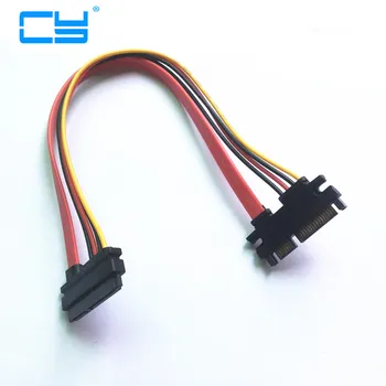 

Male to Female 7+15 Pin SATA extension cord 7P data transfer 15P Power supply SATA Cable 22Pin SATA Line 30cm 1FT