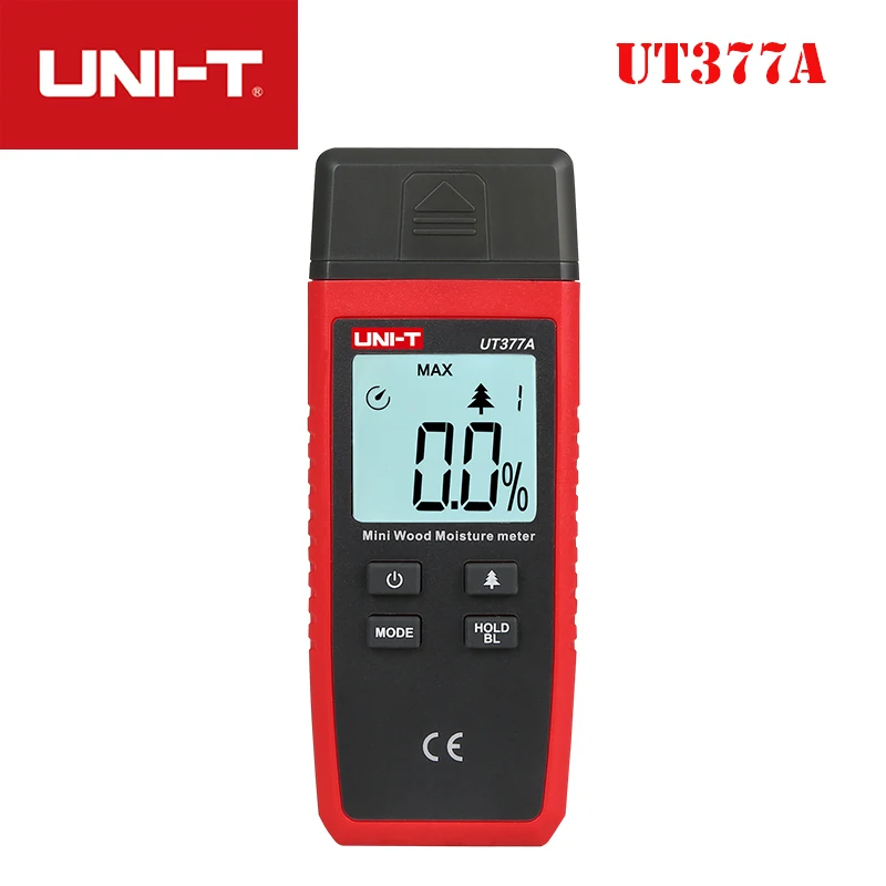 

UNI-T UT377A Digital Moisture Meter Hygrometer Wood Humidity Tester 2-40% Wood Humidity Tester Timber Damp Detector Auto range