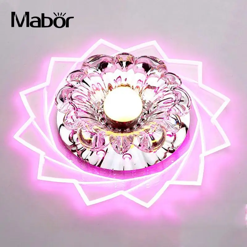 

20cm 3W Surface/Flush Mounted Modern Crystal LED Ceiling Light Fixture Lamp Romantic Home Decoration Lighting Ceiling lamp
