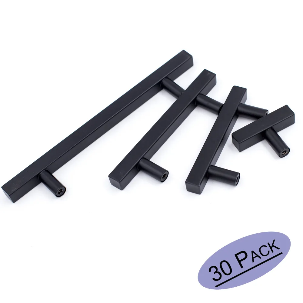 Black Kitchen Cabinet Door Handles Furniture Desk Drawer Knobs