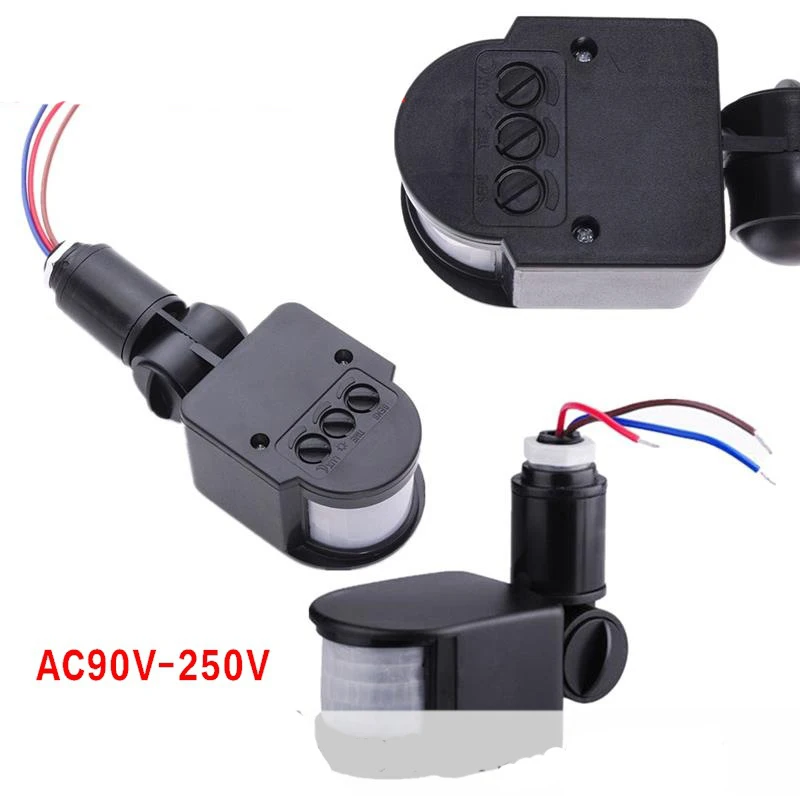 5 шт./лот инфракрасный датчик движения из pir детектор прожектор AC100 240V LED