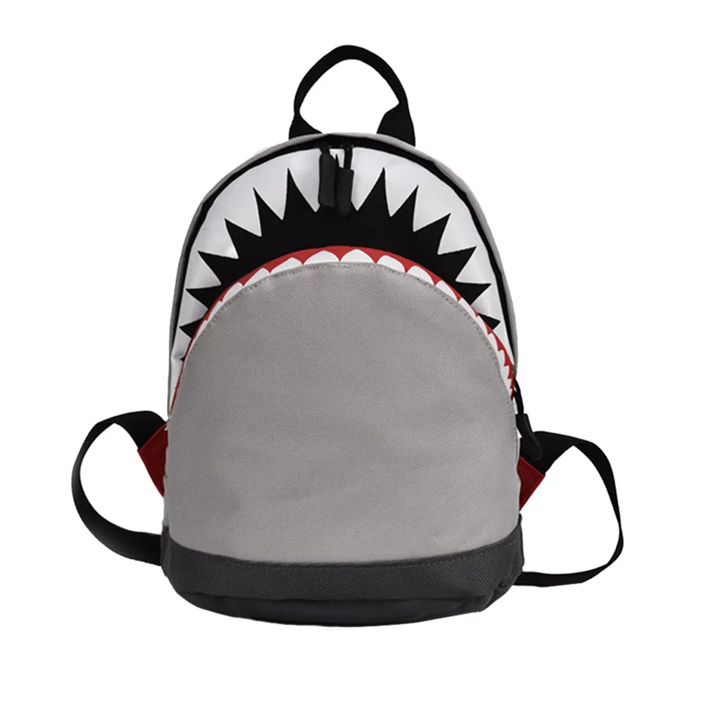 على ظهره الطفل فتاة و صبي الكرتون القرش نمط الحيوان سستة على ظهره طفل حقيبة مدرسية Mochila Infantil