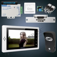 HOMSECUR 7 &quotпроводная Беспроводная система видеодомофона с