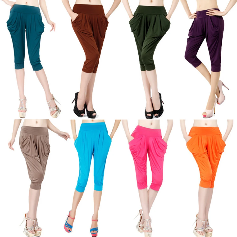 

Calf-length Leggings With Pocket Capris Leggings Lady's Casual Stretched Pants Elastic Cropped Leggings Women Legging