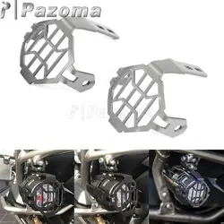 Серебряный Moto противотуманных фар решетка мотоцикл внимания Защитная крышка для BMW R1200GS F800GS Приключения ADV 2005-2013