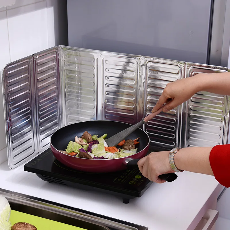 Wall Oil Splash Proof Baffle For Kitchen Splatter Screen Kitchen Splash Guard