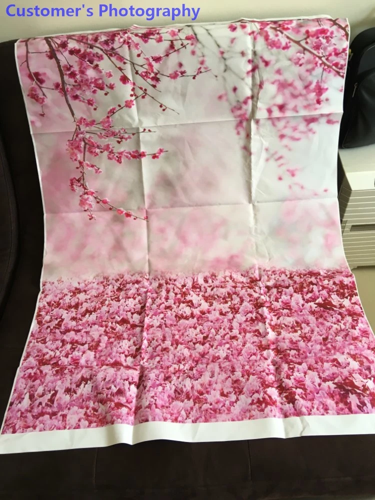 Wedding Party Backdrops Pink Spring Blossom Flowers Petal Branch Love Bridal Shower Scenic Photography Backgrounds Photo Studio