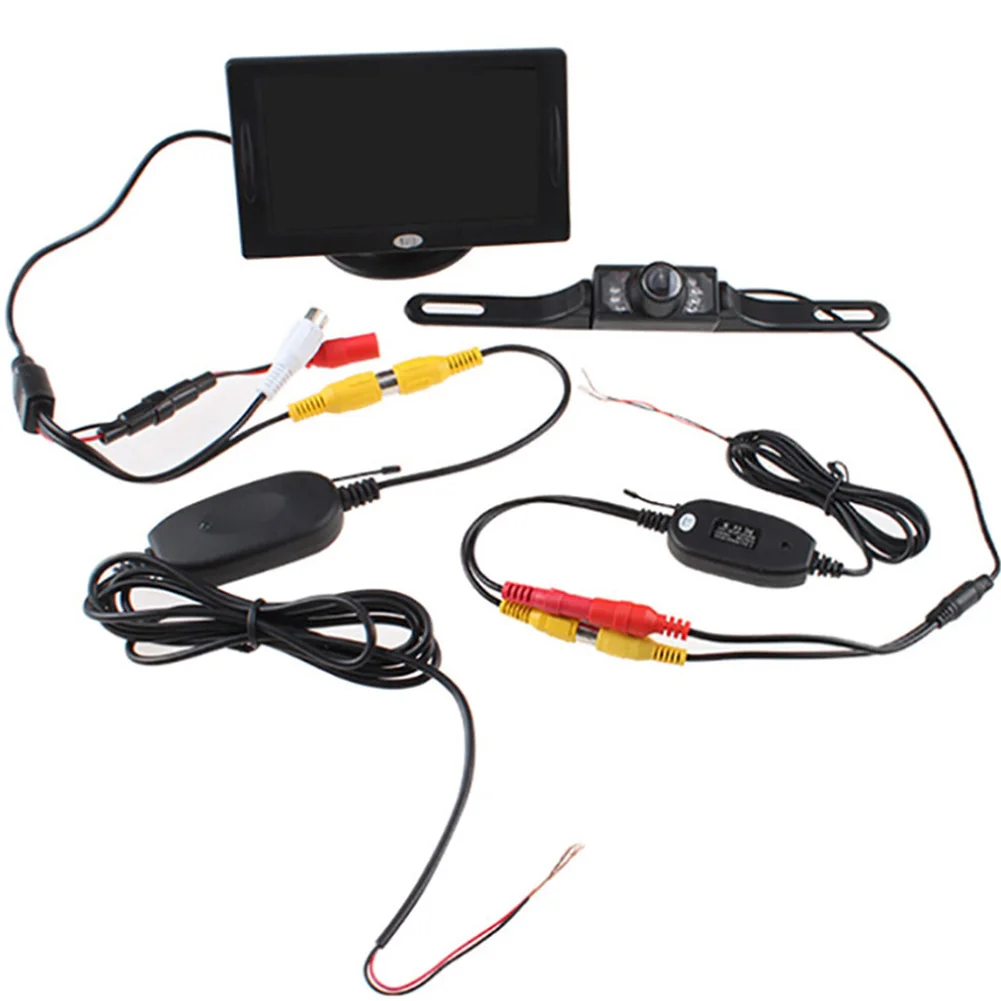 

Night Vision Monitor Car Kit Backup Reverse Wireless Parking Rearview Camera System Mini Display