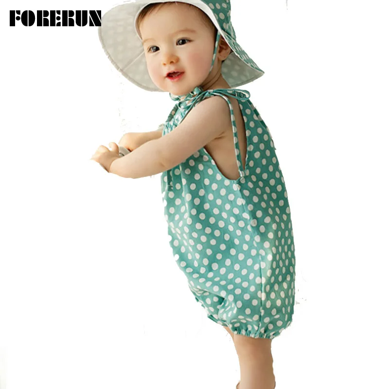 2018 New Baby Summer Rompers Dot Print Cute Children's Clothes for