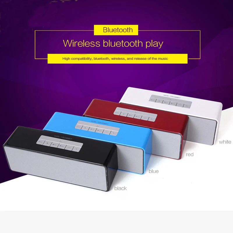 2016 WS-1508BT bluetooth wireless speaker subwoofer speakers outdoor radio mobile phone audio | Электроника