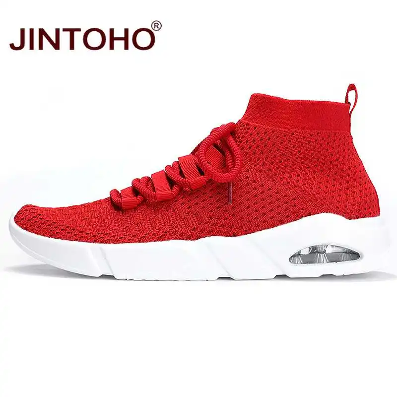 Бренд JINTOHO, мужская спортивная обувь, легкая прогулочная обувь, дизайнерские кроссовки для мужчин, большие размеры, мужские кроссовки для бега, мужские кроссовки