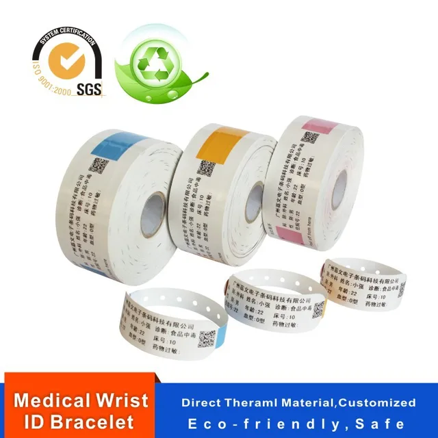 Hospital Identification Bands Patient Id Band Direct Thermal Hospital Identification Bands Patient Id Band Direct Thermal Medical Wrist Bracelet Water