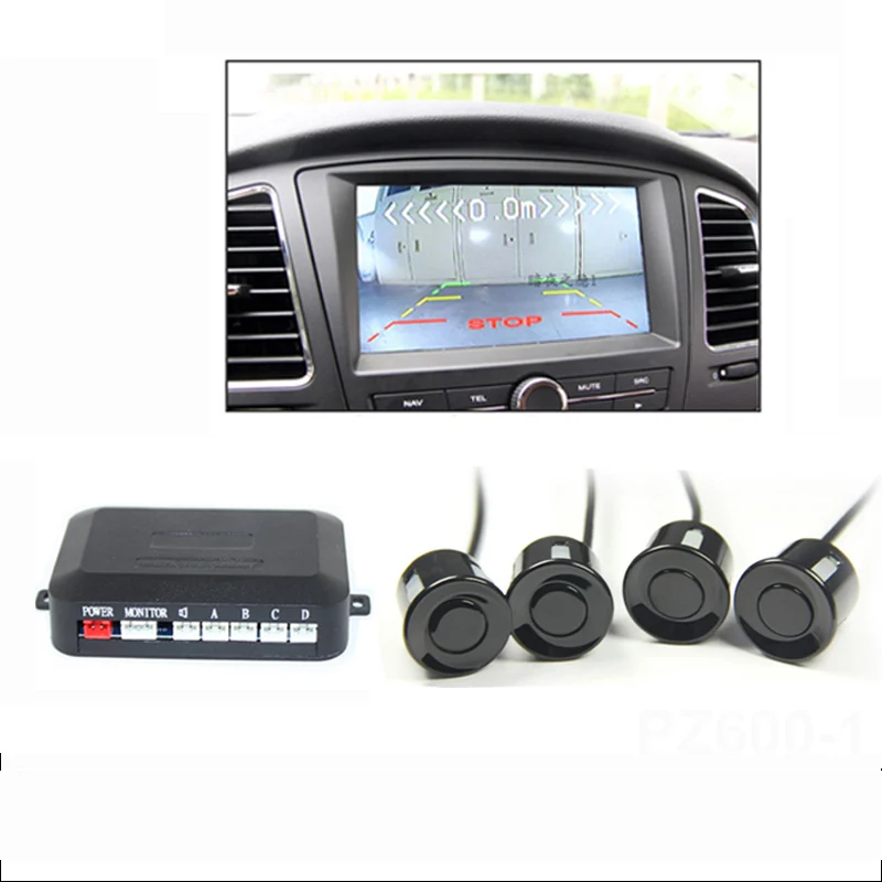 

Digital Display Car Video Parking Sensor Reverse Backup Radar rear front camera Auto parking Monitor Step-up Alarm Video radar
