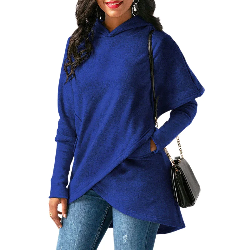 Women Hoodies Sweatshirt Kpop Solid Long Sleeve Cloak Hoody Ladies Womens Sweatshirt sudadera mujer