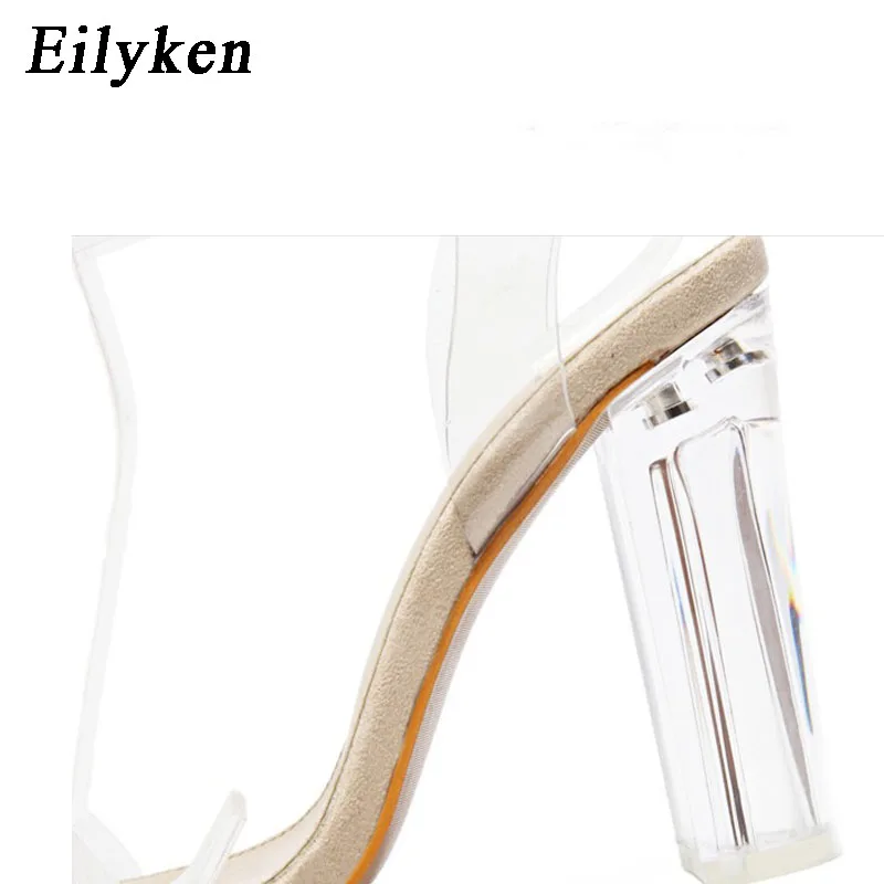 Eilyken النساء الصنادل الكاحل حزام البرسبيكس عالية الكعوب PVC واضح كريستال موجزة الكلاسيكية مشبك حزام أحذية فائقة الجودة size35-42 Eilyken النساء الصنادل الكاحل حزام البرسبيكس عالية الكعوب PVC واضح كريستال موجزة الكلاسيكية مشبك حزام أحذية فائقة الجودة size35-42
