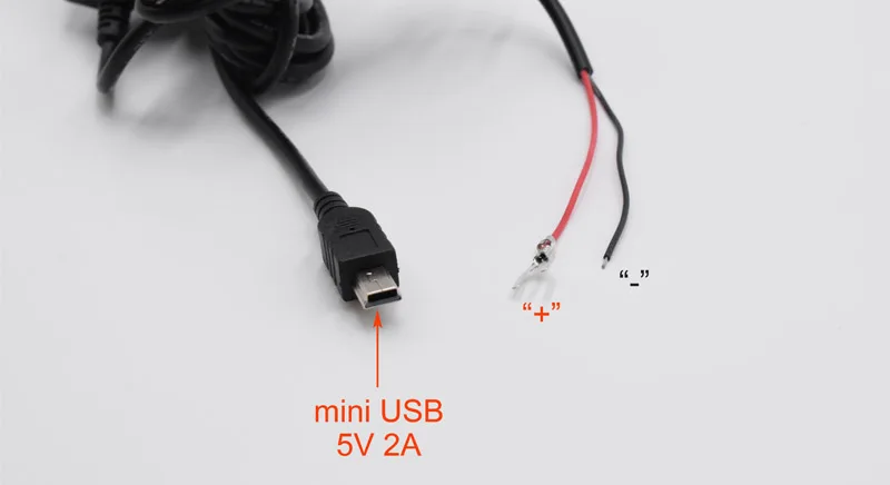 XCGaoon DC 12 В до 5 В 2 а 3,5 м автомобильный зарядный кабель мини/микро USB жесткий провод шнур автоматическая зарядка для видеорегистратора автомобиля DVR