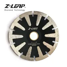 Disque de scie à diamant incurvé Concave de 5 pouces, lame de scie à segment en T, disque de coupe de jante Turbo pour granit marbre outil à diamant convexe